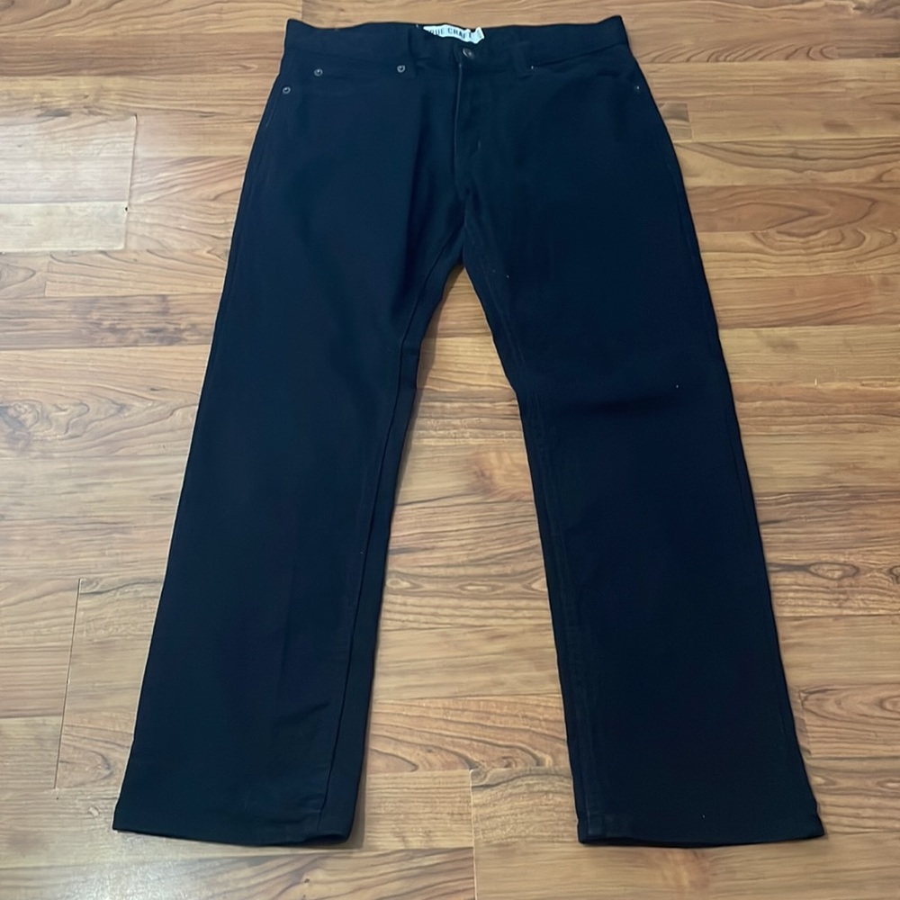 True Craft Black Mens Straight Fit Jeans 34X30 - Picture 2 of 7